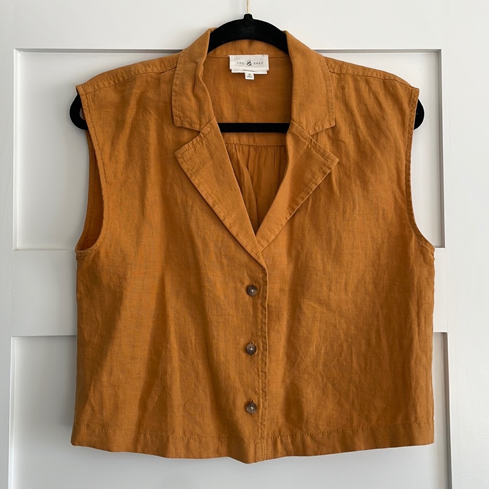 Cropped Collared Tank